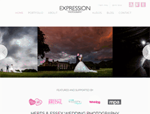 Tablet Screenshot of expression-photography.co.uk